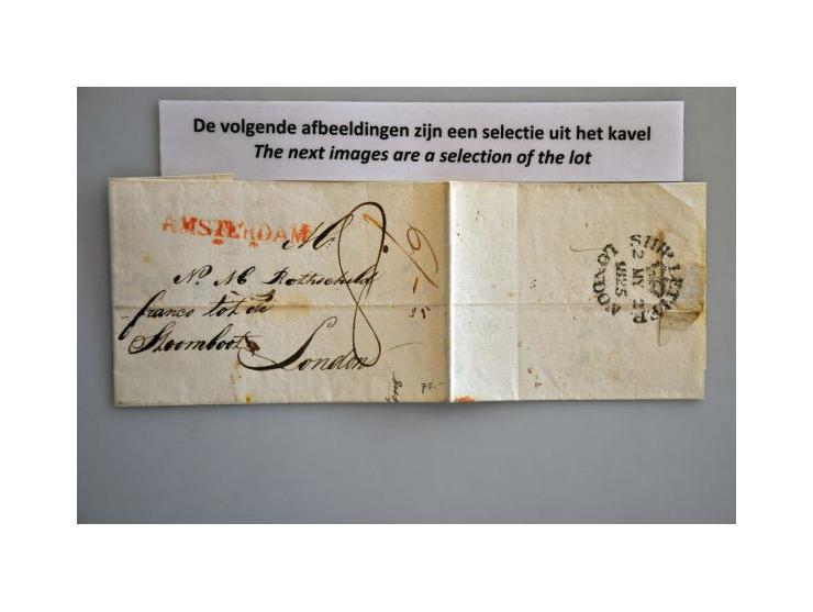 voorfilatelie, 11 poststukken w.b. 1 ex. Ship Letter London