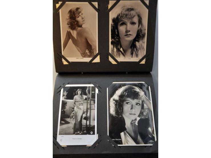 film Greta Garbo ruim 100 ex. collectie in album en boekje kleine plaatjes 