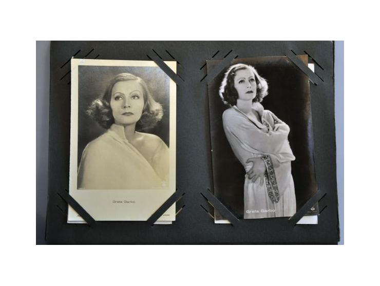 film Greta Garbo ruim 100 ex. collectie in album en boekje kleine plaatjes 