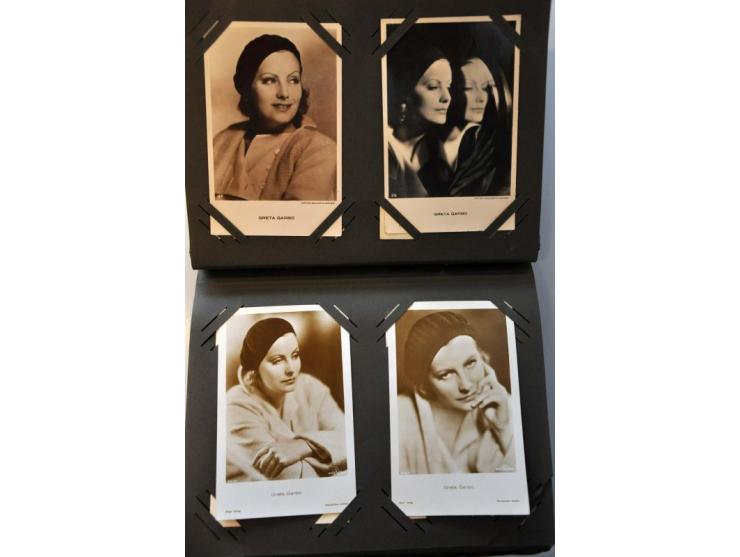 film Greta Garbo ruim 100 ex. collectie in album en boekje kleine plaatjes 