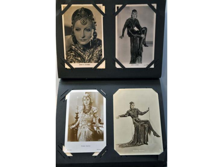 film Greta Garbo ruim 100 ex. collectie in album en boekje kleine plaatjes 