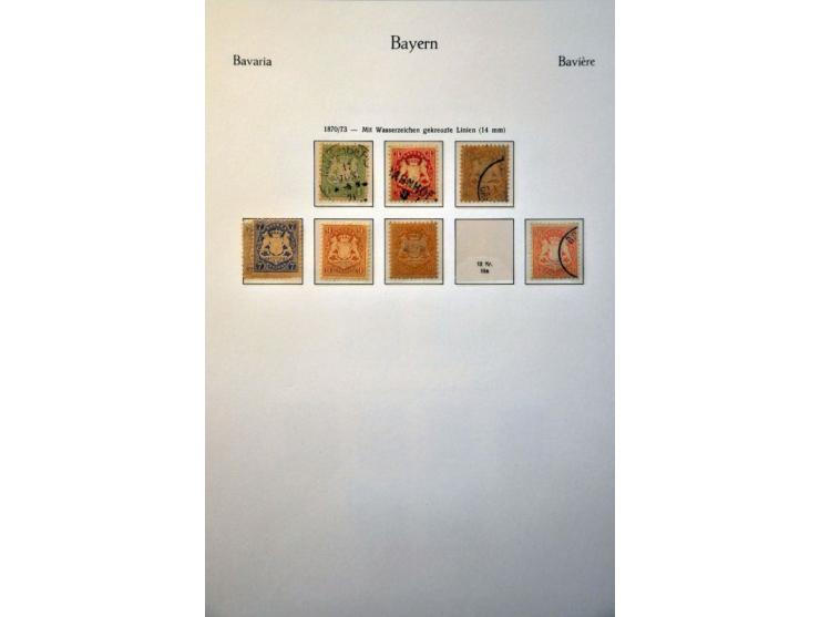 collection 1849-1920 with better stamps and sets on album leaves