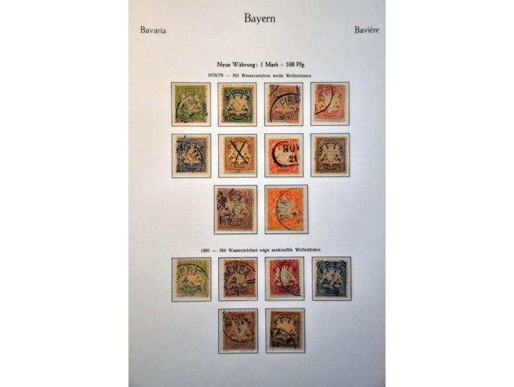 collection 1849-1920 with better stamps and sets on album leaves