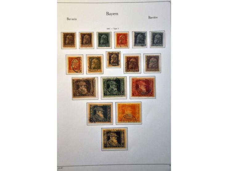 collection 1849-1920 with better stamps and sets on album leaves