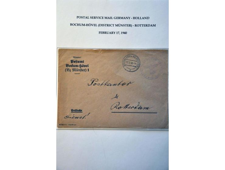 Mobilization 10 cards and covers April 1939-March 1940 with Veldpost (field post) cancellations and military postage free, di