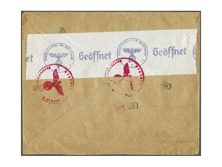 Letter from Cour Permanente de Justice Internationale La Haye to Florissant Genève with 12½ cent Dove 6.XII.1941 (on July 15,