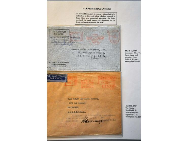 16 letters May 1946 to September 1949 to abroad, all censored and many return sender with different stamps and labels, transi