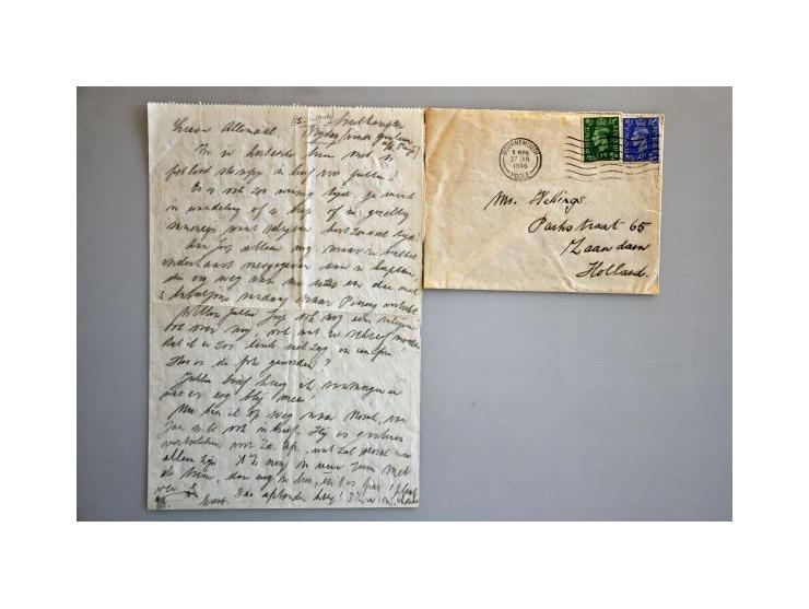 10 letters 1941-1946 all to Miss Herllings Zaandam (nurse on board of the ship M.V. Oranje), including from Neth.Indies with 