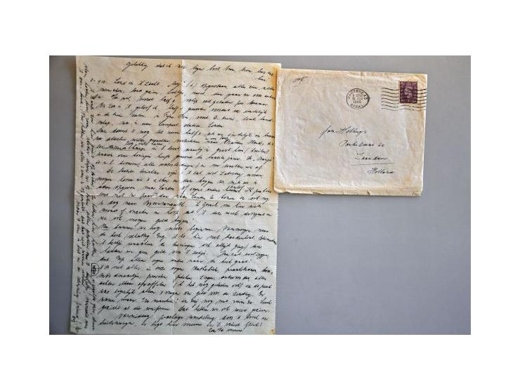 10 letters 1941-1946 all to Miss Herllings Zaandam (nurse on board of the ship M.V. Oranje), including from Neth.Indies with 