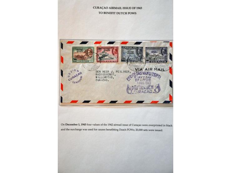 Netherlands colonies, 14 letters, most censored and concerning WWII