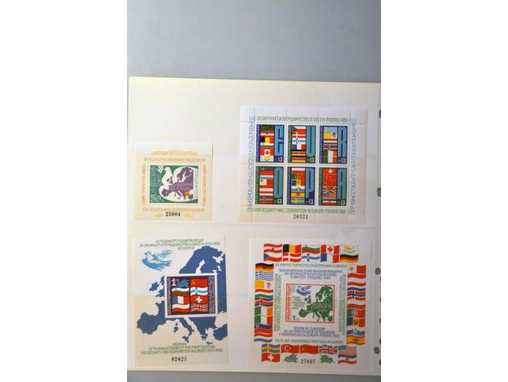 and Romania minisheets ** including imperforated mainly CEPT on stock pages