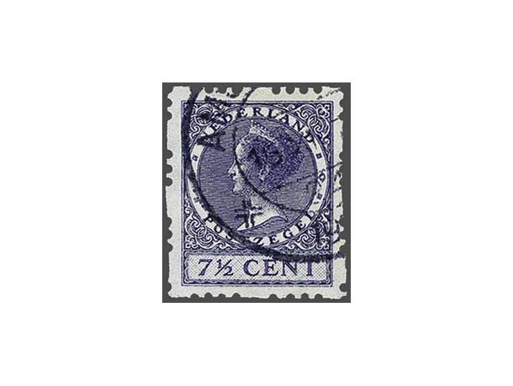 Driegaats 7½ cent violet afgesneden van de rol, pracht ex. met certificaat Vleeming 2016, cat.w. 4500