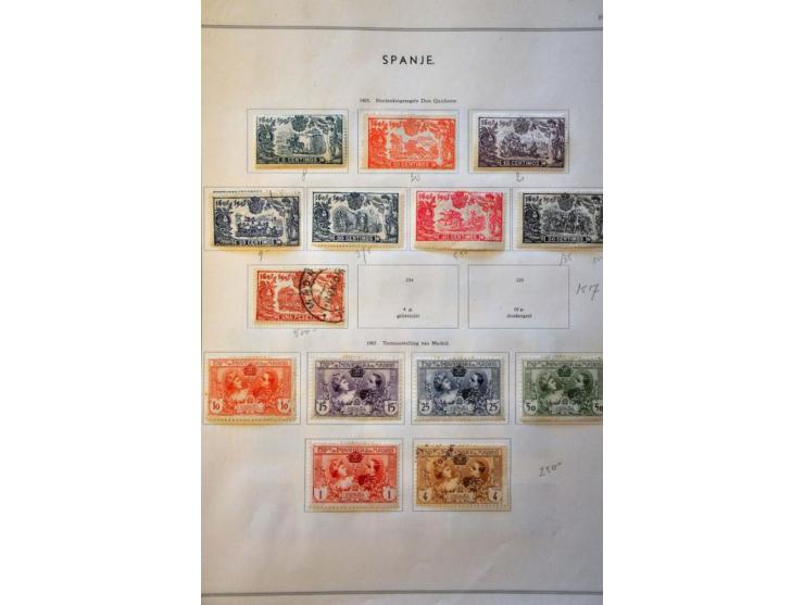 collection 1850-1958 used and * with many better stamps and sets including classics in mixed quality, Monserrat 4 and 10 pese