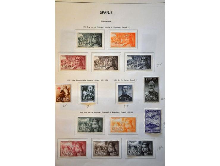 collection 1850-1958 used and * with many better stamps and sets including classics in mixed quality, Monserrat 4 and 10 pese