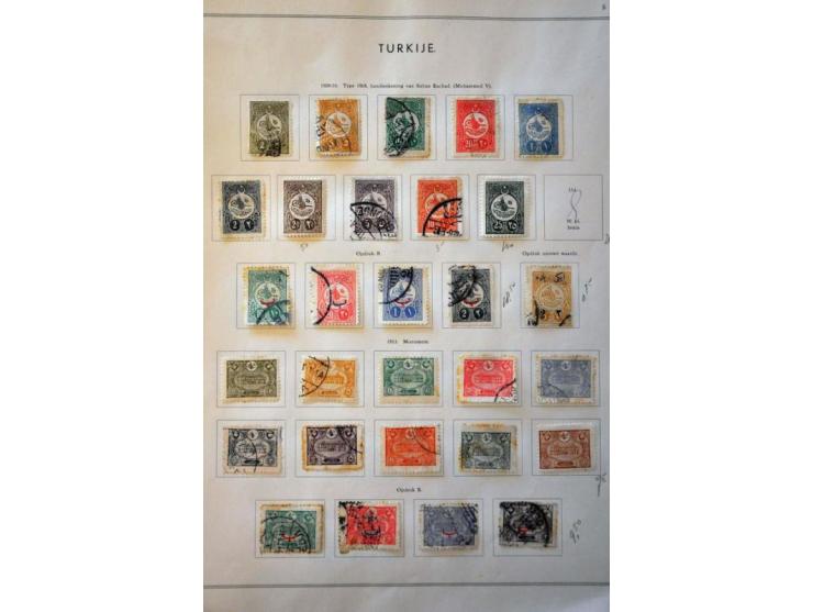 collection 1865-1957 used and * with many better stamps and sets on album leaves