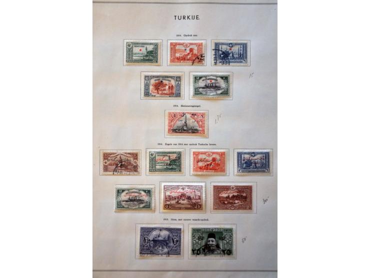 collection 1865-1957 used and * with many better stamps and sets on album leaves