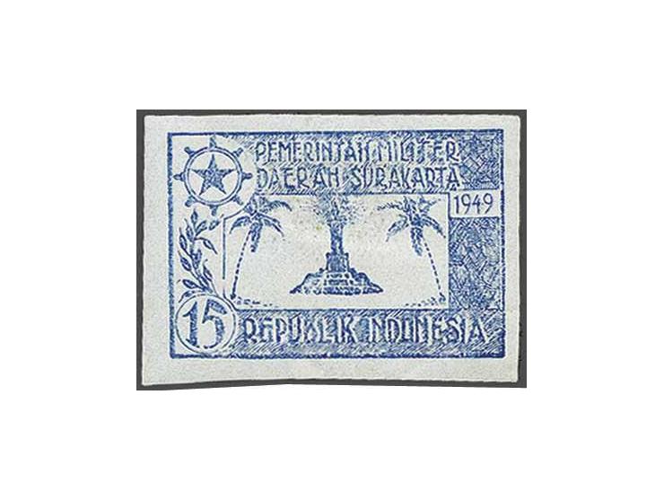 Java Surakarta military stamp, position 1 in sheet of 10, fine to very fine (tiny diagonal crease, hardly visible) with 2020 