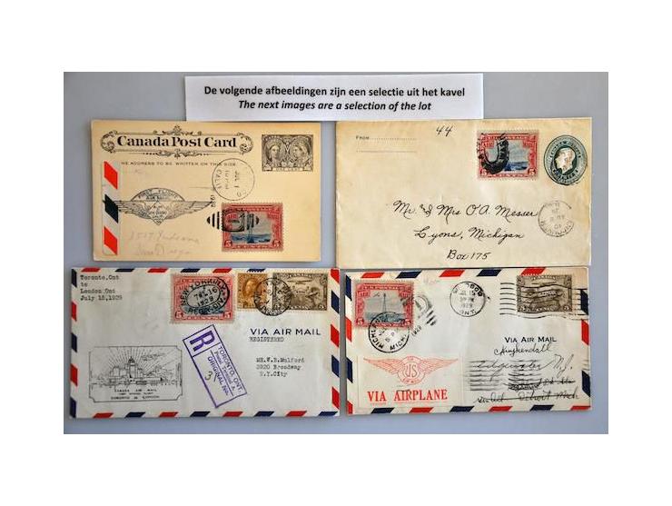 approx. 45 Airmail covers 1928-1931 including combined frankings with USA stamps in good quality