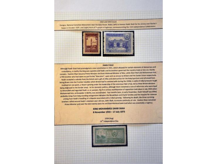 specialized collection 1871-1973 used and unused with better material, nicely arranged and well documented in binder