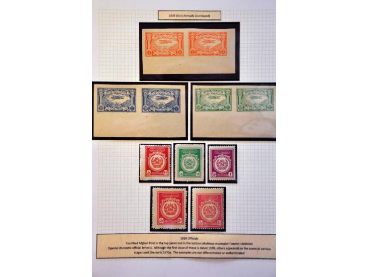 specialized collection 1871-1973 used and unused with better material, nicely arranged and well documented in binder