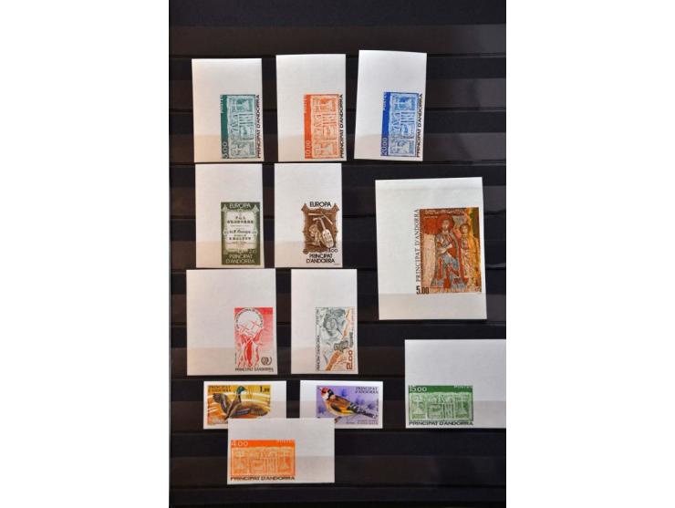 imperf - non dentelés collection **, approx. 165 ex. in stockbook 