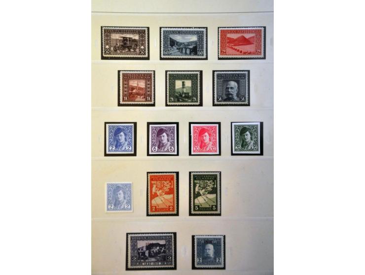 Collection 1906-1918 with many better sets and stamps, including Fe.91B ** (certificate Ferchenbauer), 7 ex. 142-143 imperfor