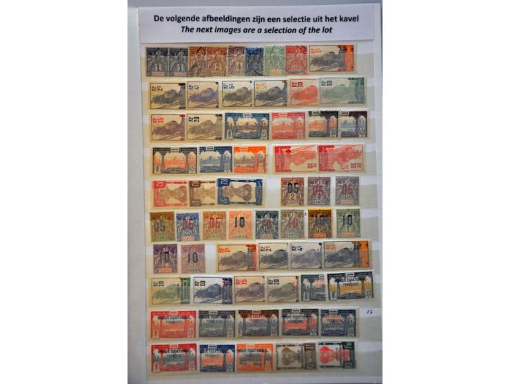 collection 1904-1992 mostly ** including booklets and mini-sheets attached in separate cover in  stockbook