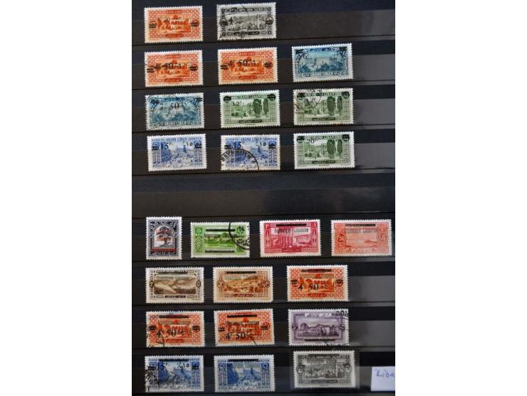 collection 1924-1964 used and */** with many better ex. and sets a.o airmail, army etc.  in stockbook