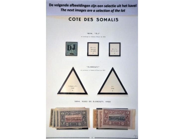 collection 1893- 1967 */** Cote des Somalis Djibouti and Obock incl. better material e.g. 1894 DJ overprint, 1894 Vues de Dji