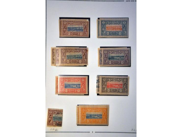 collection 1893- 1967 */** Cote des Somalis Djibouti and Obock incl. better material e.g. 1894 DJ overprint, 1894 Vues de Dji