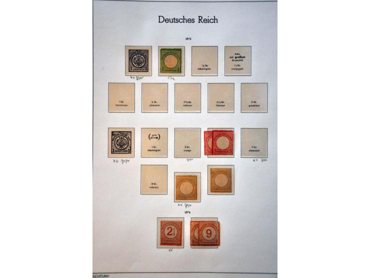 collection 1872-1945 */** with better material including Südamerikafahrt (regummed), signed (a.o. Peschl and Schlegel) in 2 L