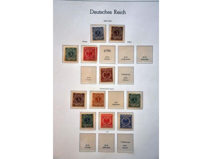 collection 1872-1945 */** with better material including Südamerikafahrt (regummed), signed (a.o. Peschl and Schlegel) in 2 L