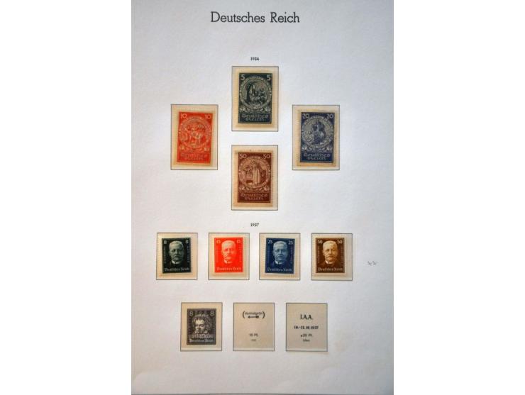 collection 1872-1945 */** with better material including Südamerikafahrt (regummed), signed (a.o. Peschl and Schlegel) in 2 L