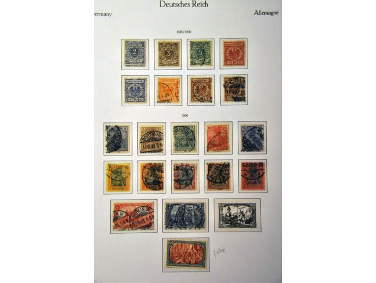 collection 1872-1945 partly */** with better stamps, sets and minisheets (a.o. Ostropa) in 2 KaBe ringbinders