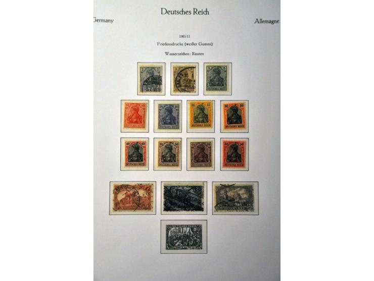 collection 1872-1945 partly */** with better stamps, sets and minisheets (a.o. Ostropa) in 2 KaBe ringbinders