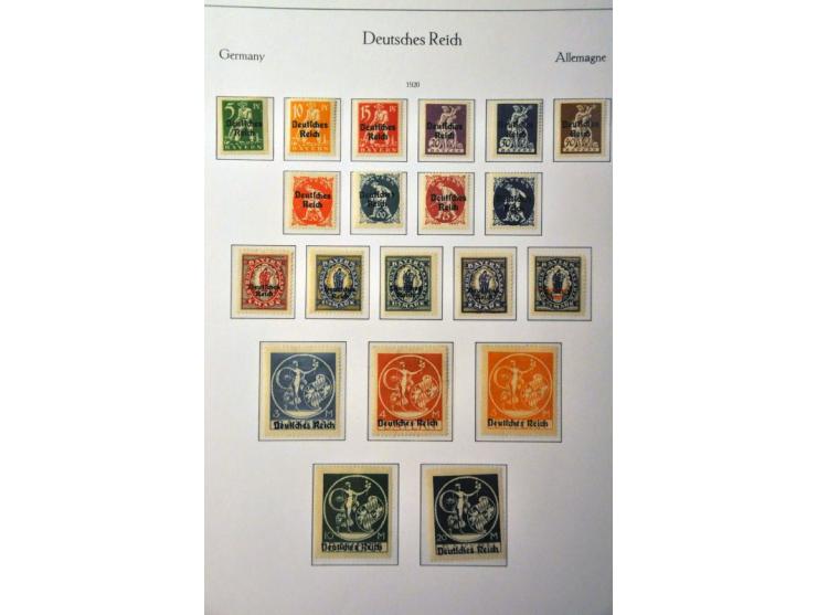 collection 1872-1945 partly */** with better stamps, sets and minisheets (a.o. Ostropa) in 2 KaBe ringbinders