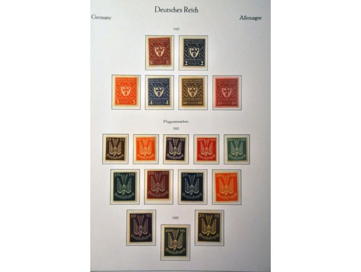 collection 1872-1945 partly */** with better stamps, sets and minisheets (a.o. Ostropa) in 2 KaBe ringbinders