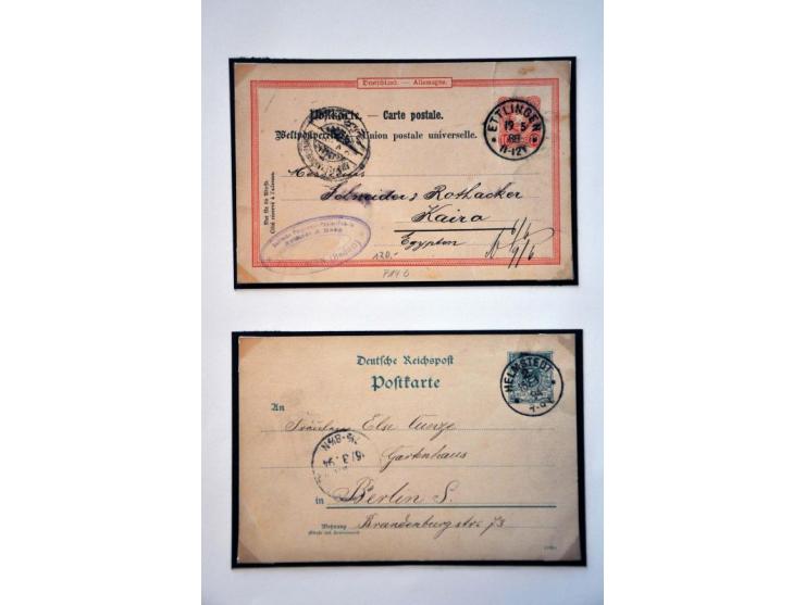 collection 1872-1945 mainly used with better stamps and sets including signed BPP and Infla in 2 KaBe albums