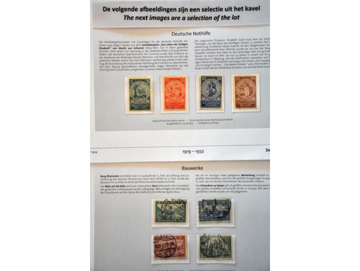 collection 1919-1945 partly ** with some better stamps and sets in 2 Deutsche Post ringbinders