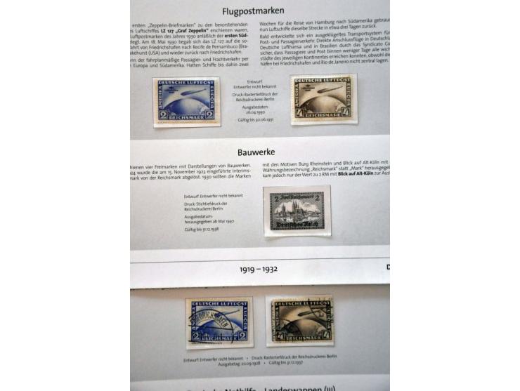 collection 1919-1945 partly ** with some better stamps and sets in 2 Deutsche Post ringbinders