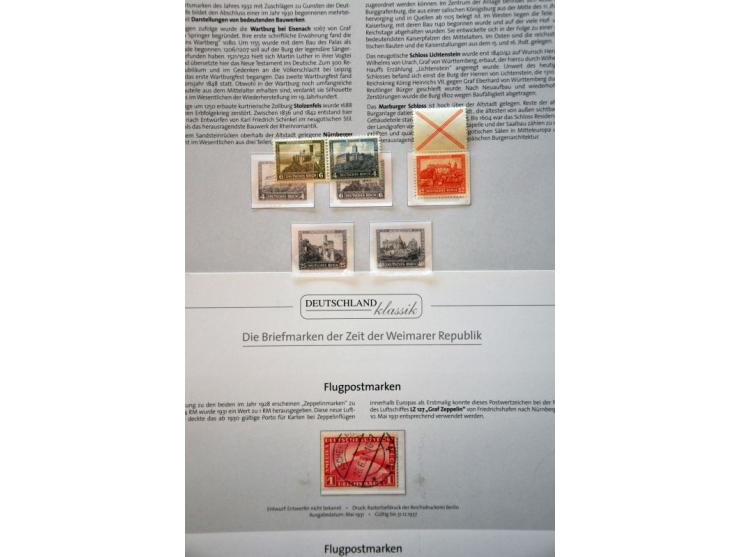 collection 1919-1945 partly ** with some better stamps and sets in 2 Deutsche Post ringbinders