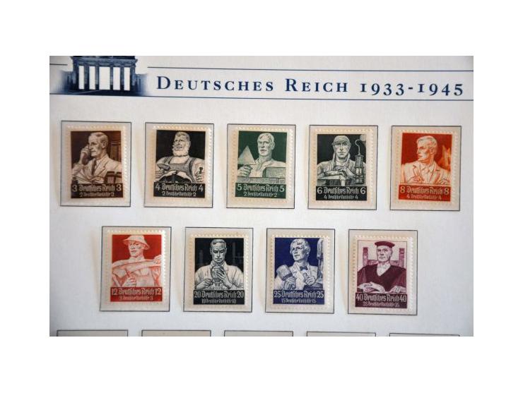 collection 1919-1945 partly ** with some better stamps and sets in 2 Deutsche Post ringbinders