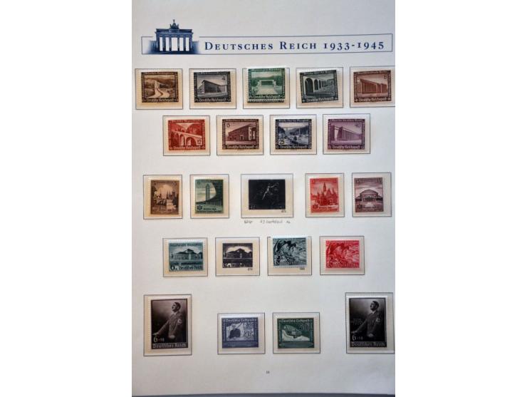 collection 1919-1945 partly ** with some better stamps and sets in 2 Deutsche Post ringbinders