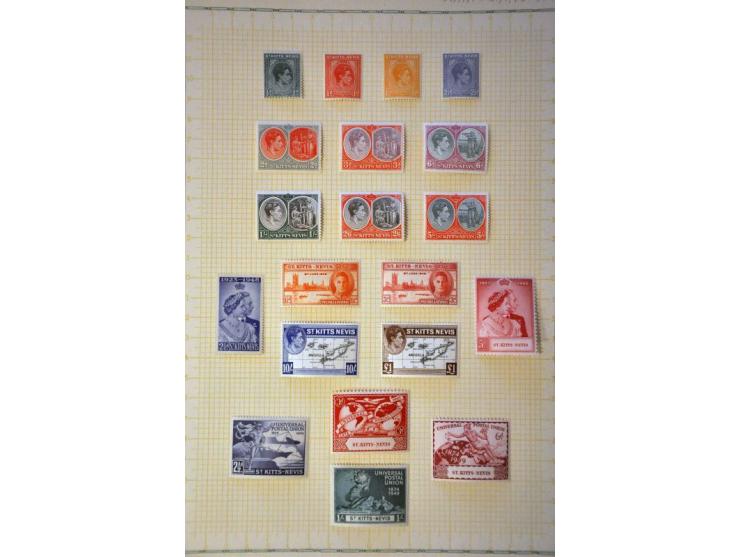 and St. Kitts collection mainly * with better ex. in binder 