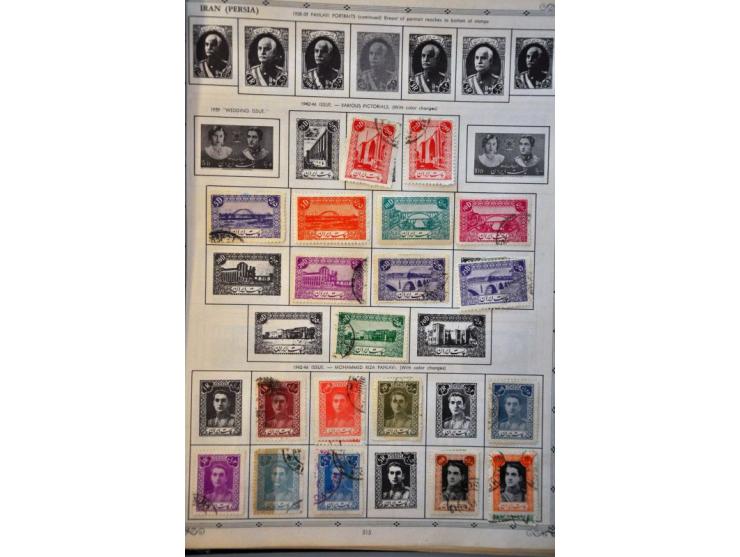 1876-1957 mostly used including the 1882 definitive set in used sheet parts in stockbook