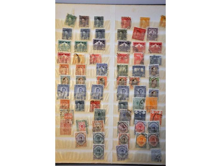 1876-1957 mostly used including the 1882 definitive set in used sheet parts in stockbook