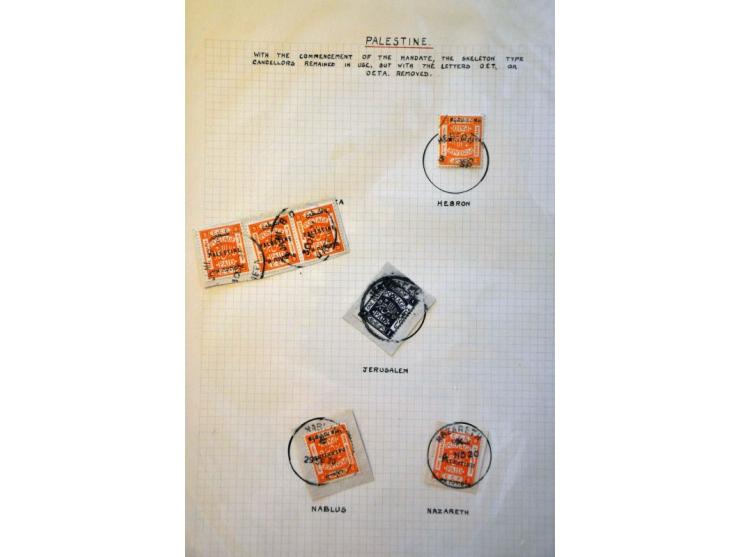 with some specialisation British Mandate, printing errors, Turkish forerunners etc in binder