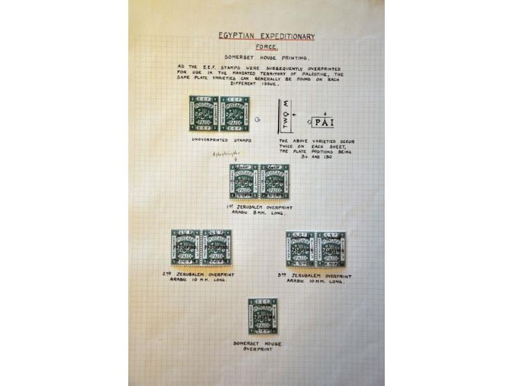 with some specialisation British Mandate, printing errors, Turkish forerunners etc in binder