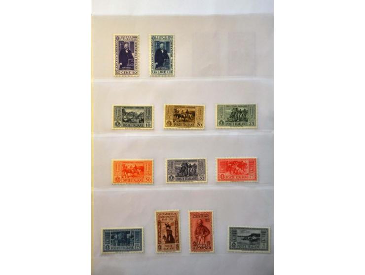 collection 1862-2008 collected both */** and used with many better sets and stamps including classics, Manzoni (2x), Air Mail