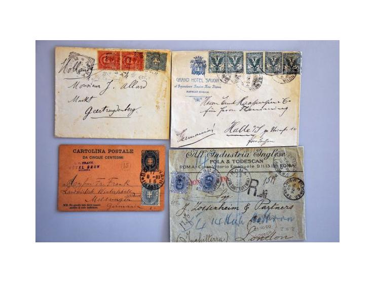 collection of about 125 covers, postal stationery and picture postcards including better ex., in 2 small ringbinders